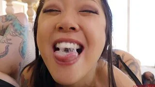 Saya Puff moans while being pleasured by her horny coworker